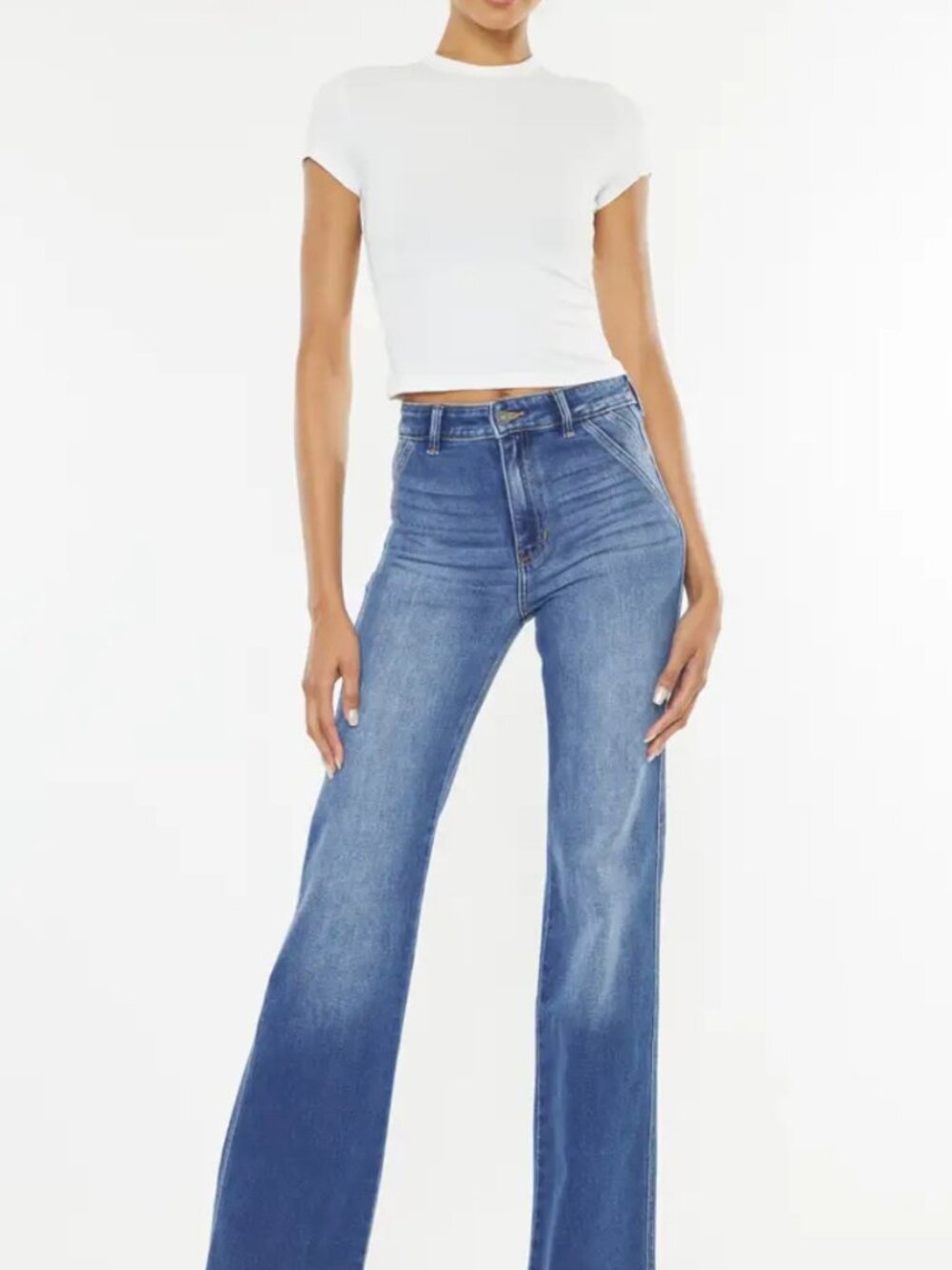 KanCan High Rise Wide Leg Jeans - Picture 2 of 6